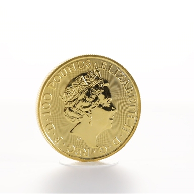 Золотая монета Великобритании «Черный бык» 2018 г.в., 31.1 г чистого золота (проба 0.9999)