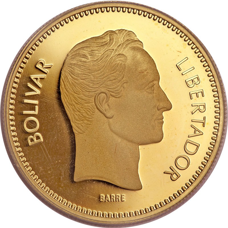 Комиссия: Золотая монета Венесуэлы 