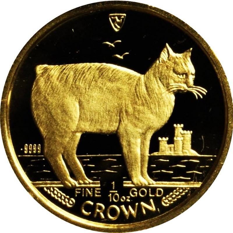 Комиссия: Золотая памятная монета Острова Мэн 