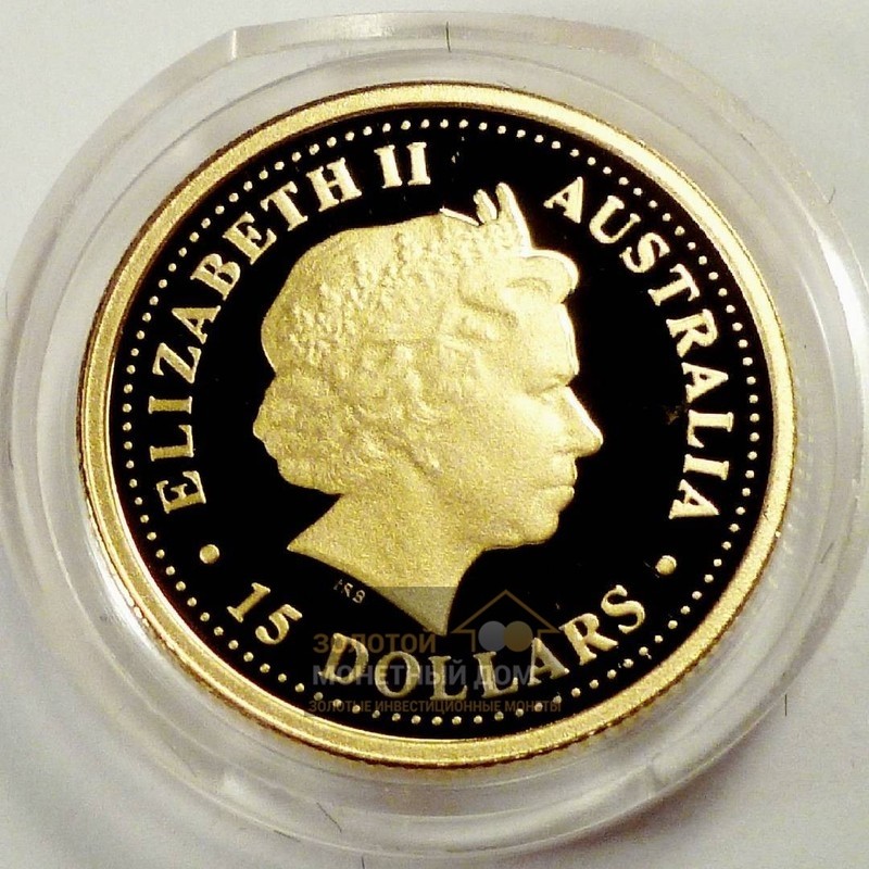 Комиссия: Золотая монета Австралии «Открой Австралию. Ехидна» 2007 г.в., 3,11 г чистого золота (проба 0,9999)