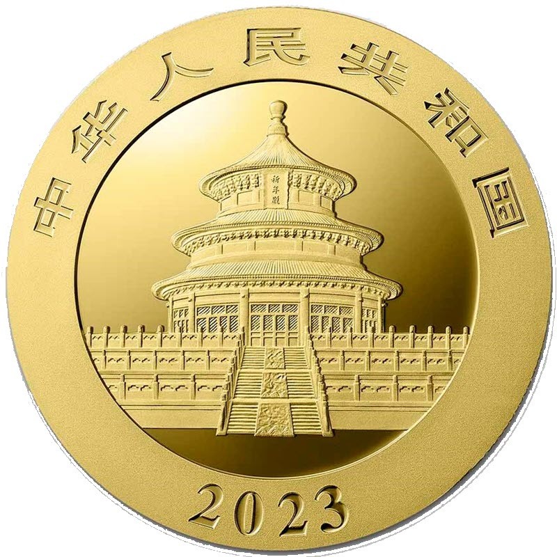 Золотая монета Китая «Панда» 2023 г.в., 30 г чистого золота (проба 999)