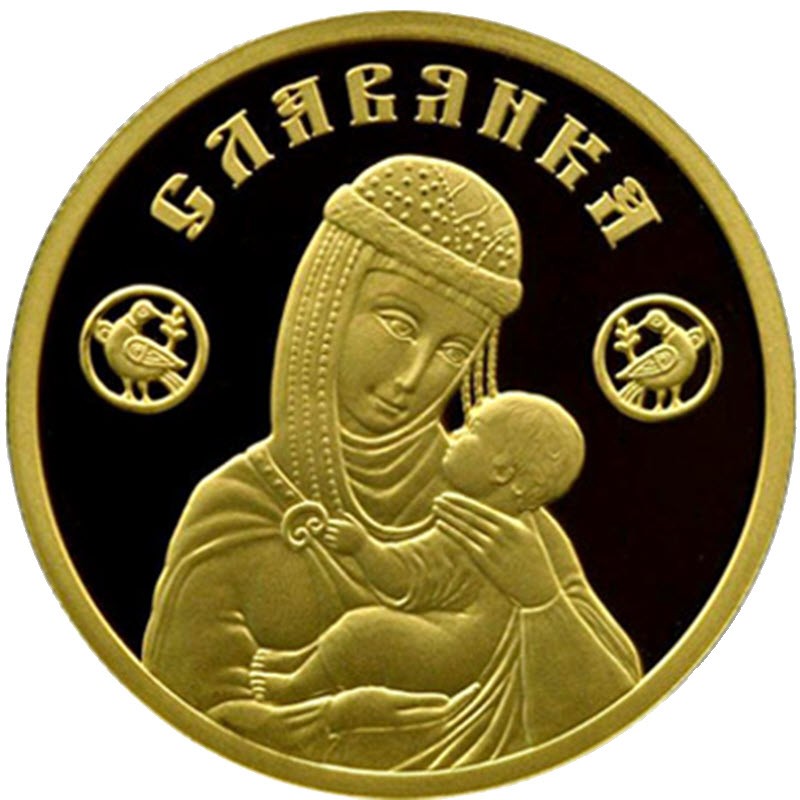 Золотая монета Беларуси «Славянка» 2022 г.в., 7.78 г чистого золота (проба 9999)