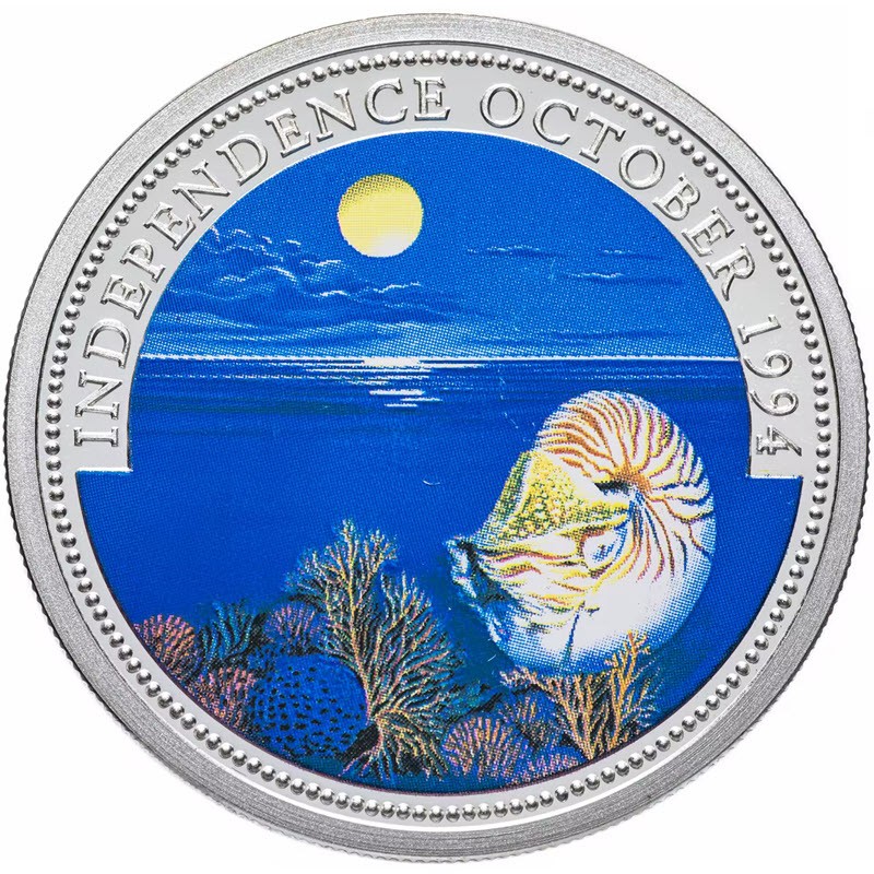 Серебряная монета Палау 