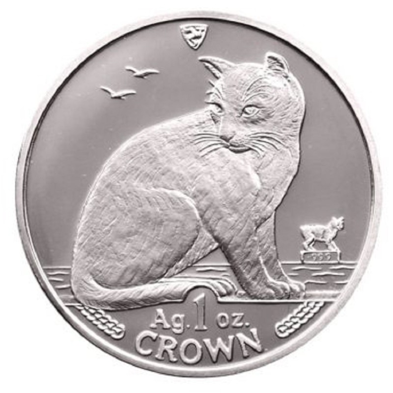 Серебряная монета Острова Мэн 