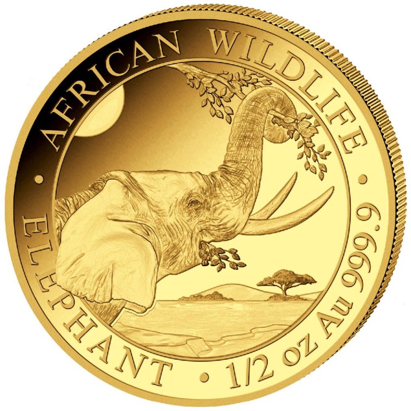 Золотая монета Сомали 