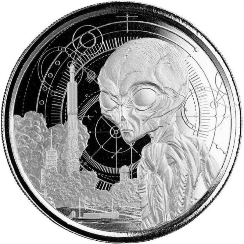 Серебряная монета Ганы 