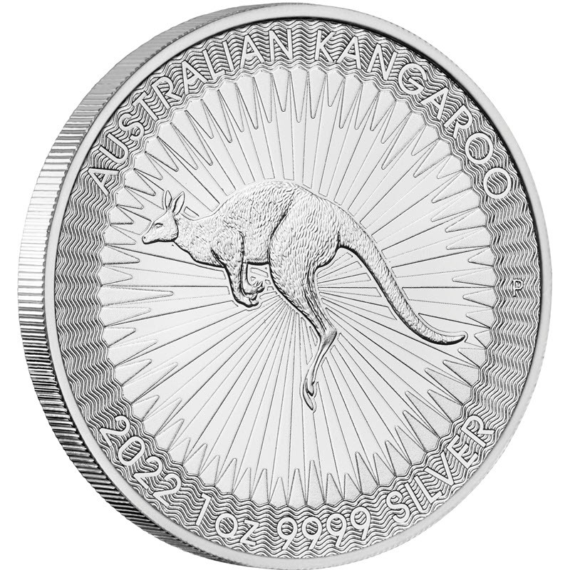 Серебряная инвестиционная монета Австралии - Кенгуру, 31,1 г чистого серебра (проба 9999)