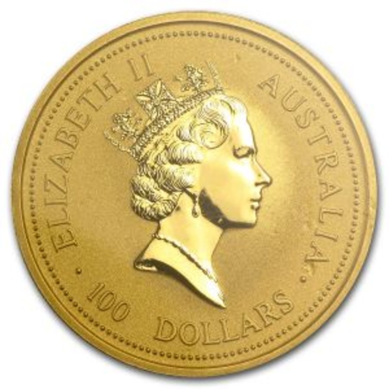 Золотая инвестиционная монета Австралии "Кенгуру" 31,1 г чистого золота (проба 0,9999)