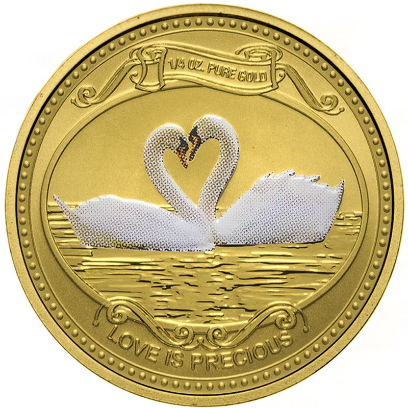 Золотая монета Островов Кука 