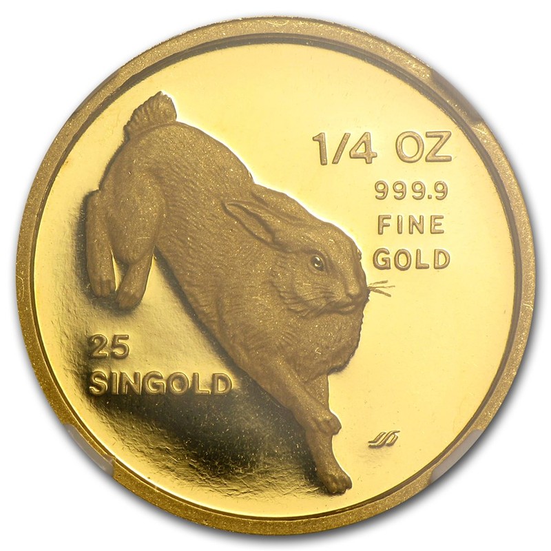 Комиссия: Золотая монета Сингапура 