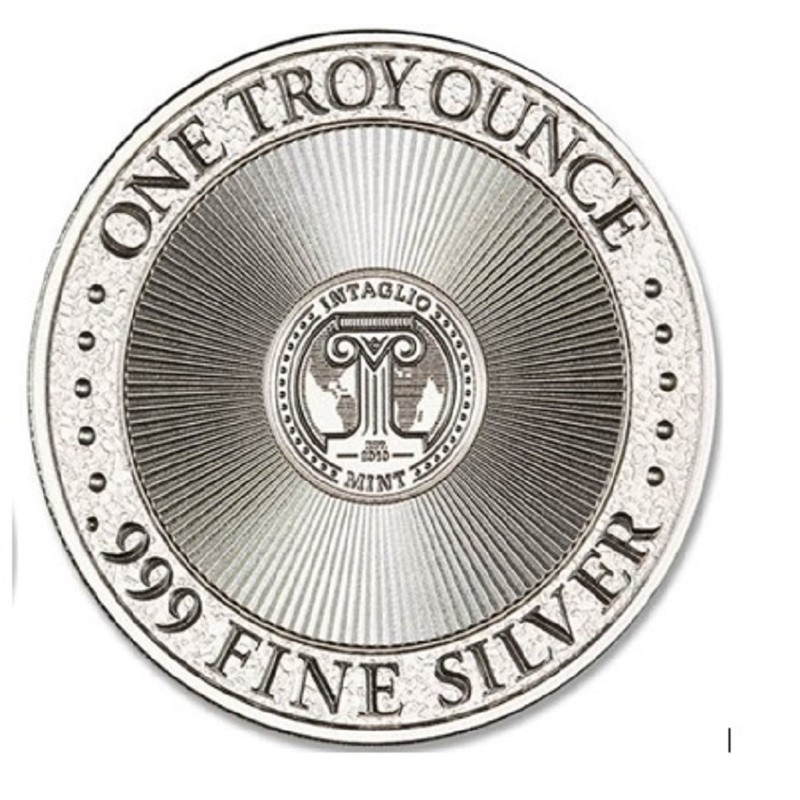 Серебряный жетон США "Молон Лабе", (Тип 4), 31,1 г чистого серебра (Проба 0,999)