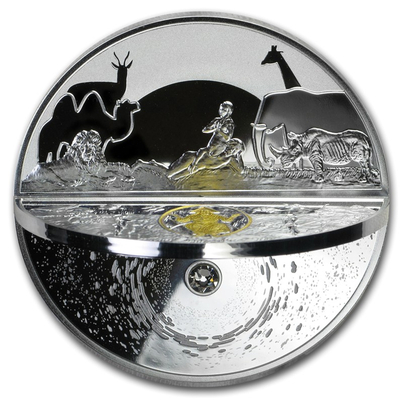 Серебряная 3D-монета Ниуэ 
