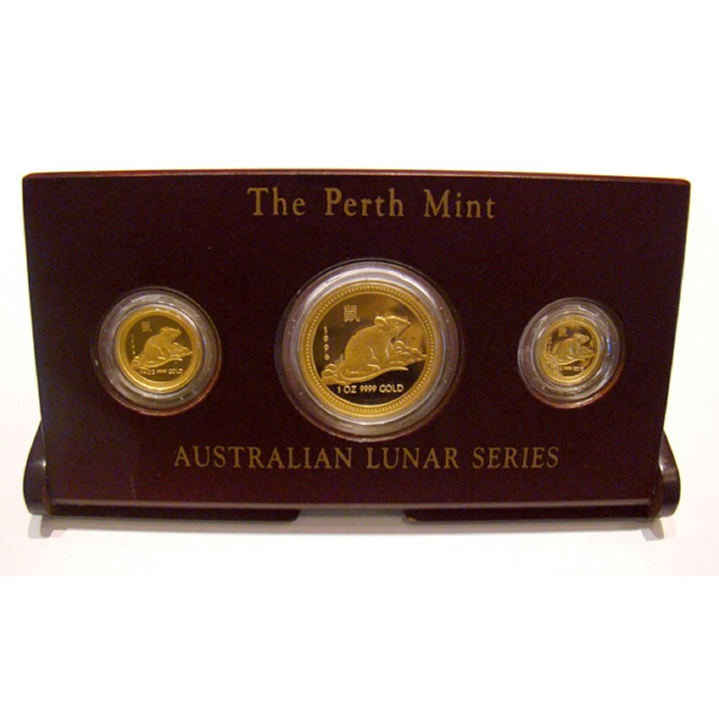Набор из 3-х золотых монет Австралии 